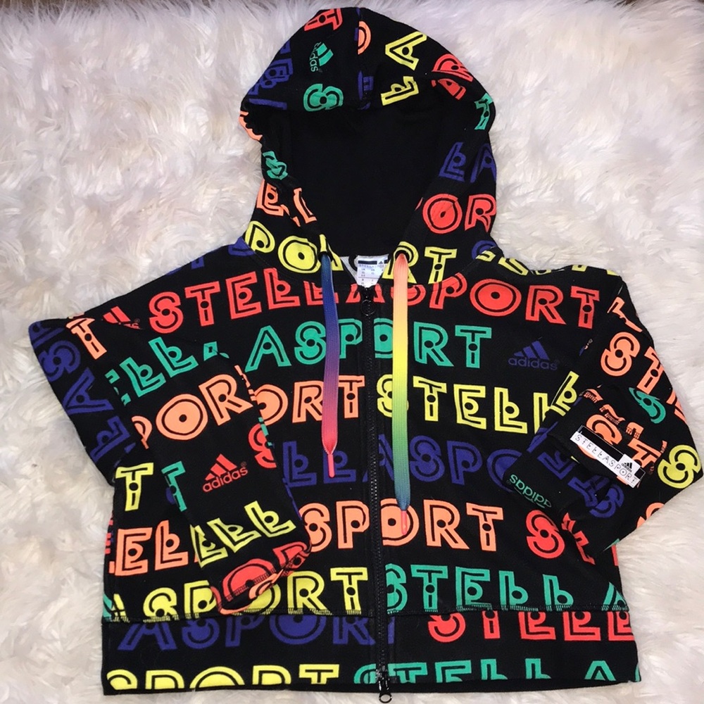 Adidas by Stella McCartney black logo hoodie